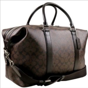 100% Authentic coach-duffle-men-s-voyager-f55035-brown- 100% authentic